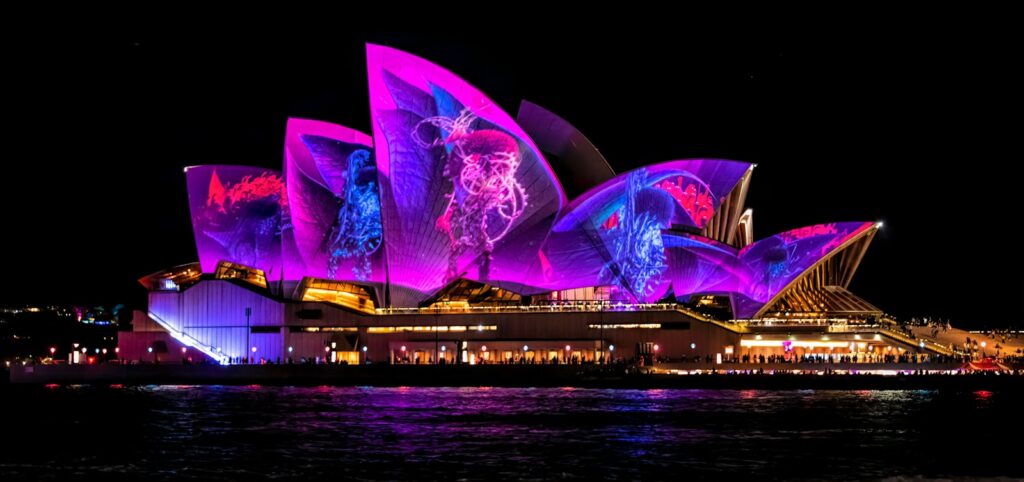 Sydney Opera House at night time