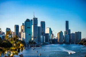 city skyline under clear blue sky during daytime